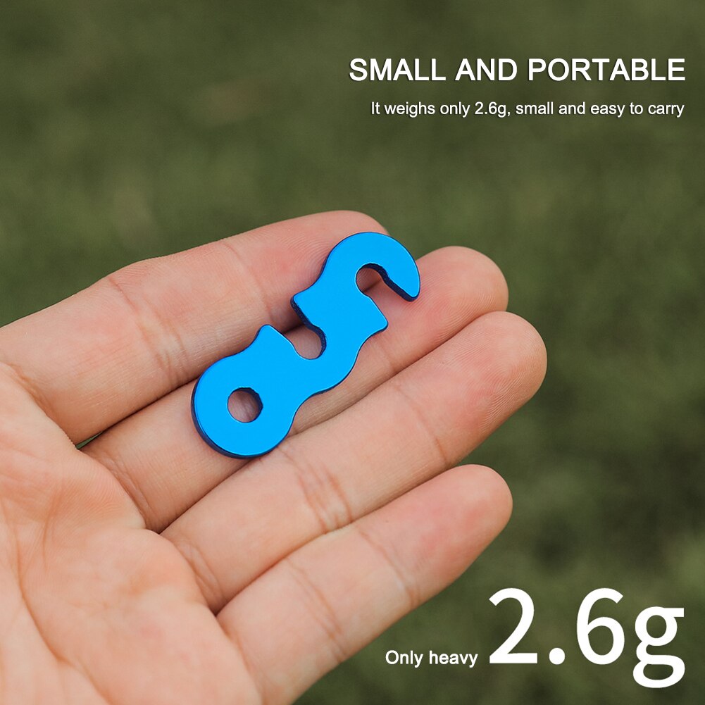 Cheap Goat Tents 10pcs Adjustable Camping Tent Cord Rope Buckle S Type Tensioners Fastener Kit Outdoor Camping Tents Securing Accessories   